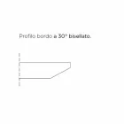 Mesa de comedor de lujo Made in Italy en forma de barril en Fenix y acero - Settimmio Viadurini