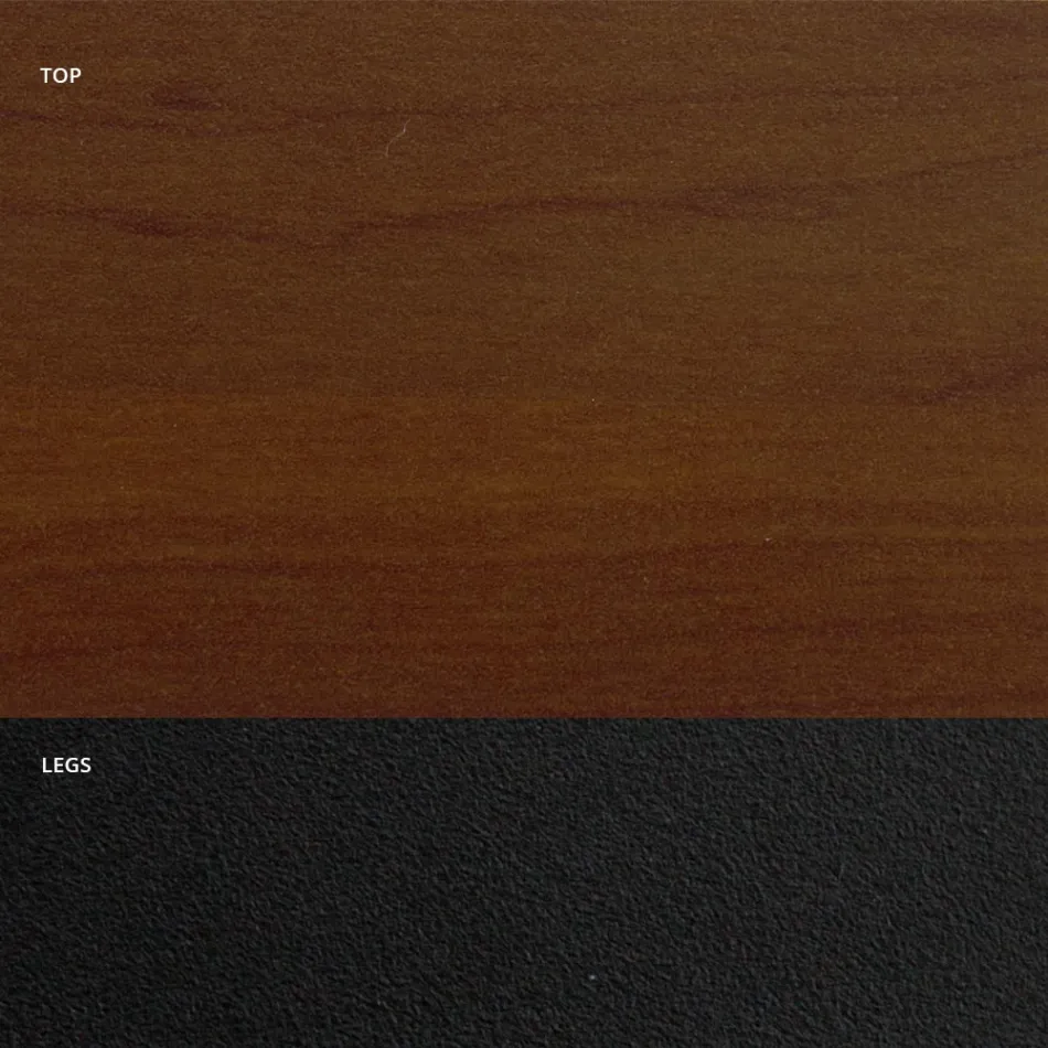 Mesa de comedor en forma de barril en laminado efecto madera Made in Italy - Cave Viadurini