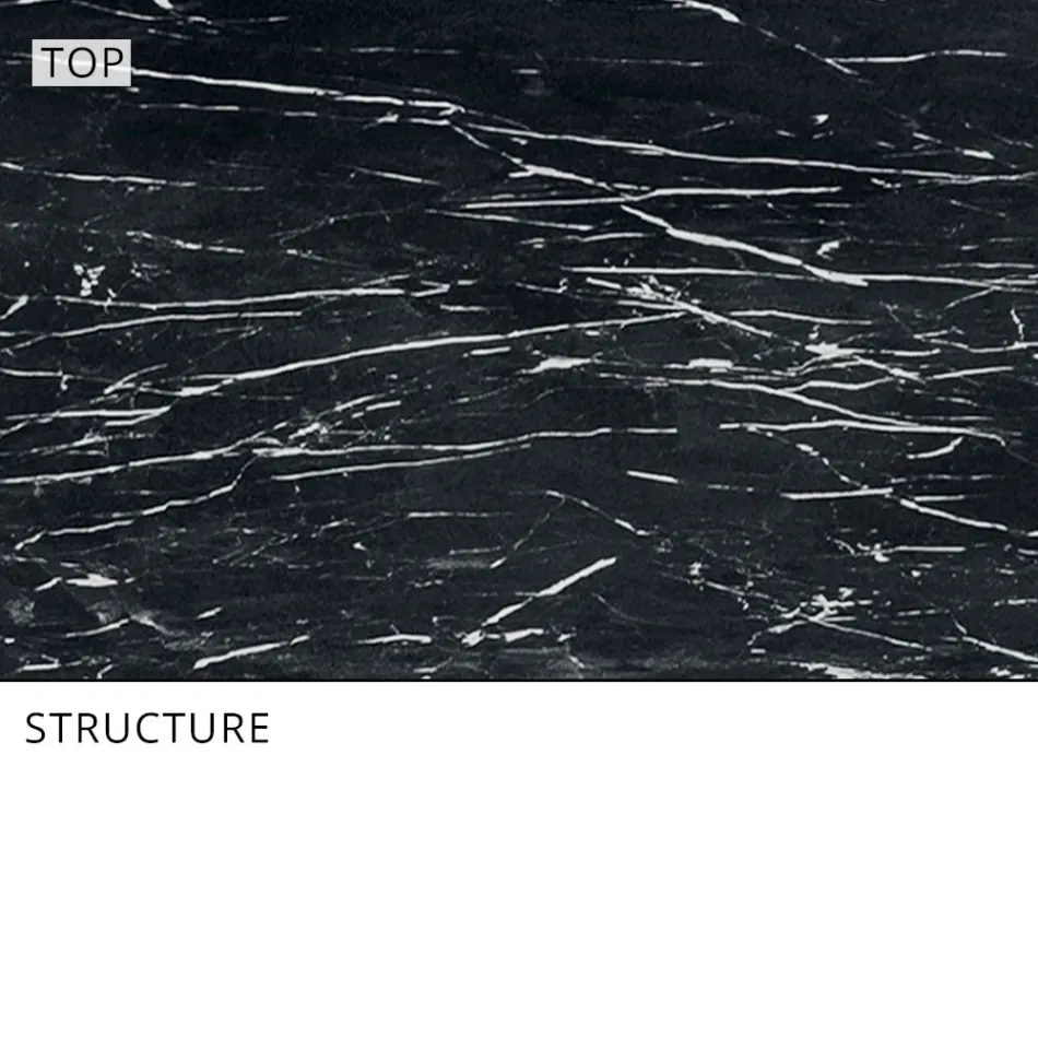 Mesa de Comedor de Exterior Extensible 318 cm en Aluminio y Gres - Filomena Viadurini