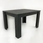 Mesa de Comedor Extensible a 170 cm Diseño en Madera Sostenible - Perro Viadurini