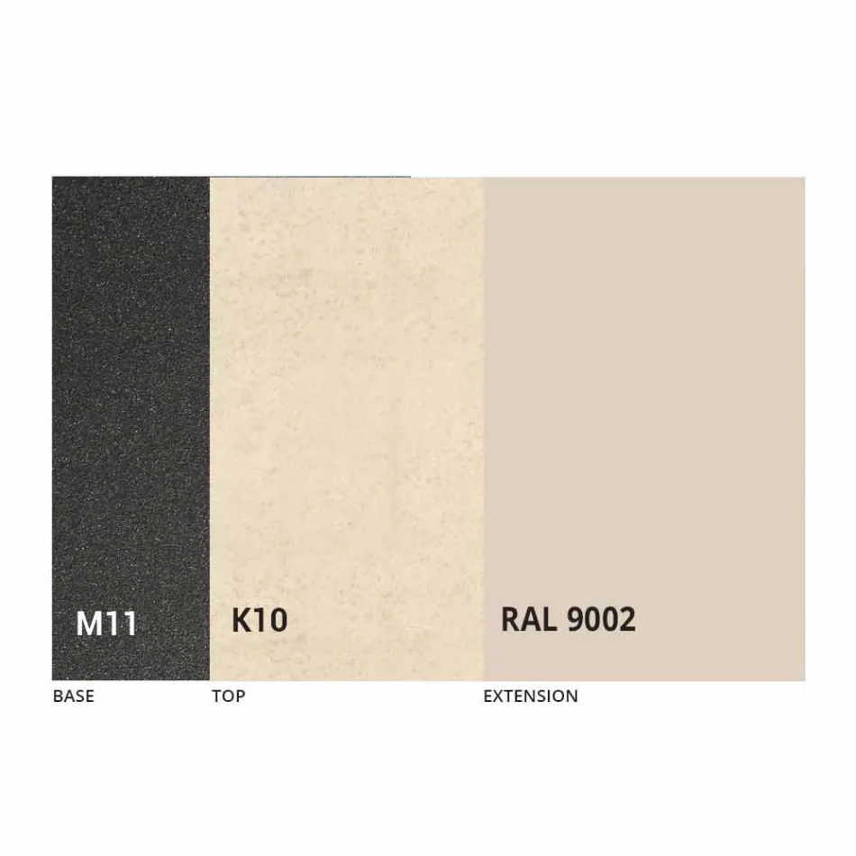 Mesa de comedor extensible a 180 cm en cerámica Made in Italy - Pitagora Viadurini