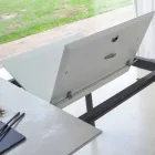 Mesa de comedor extensible a 180 cm en cerámica Made in Italy - Pitagora Viadurini