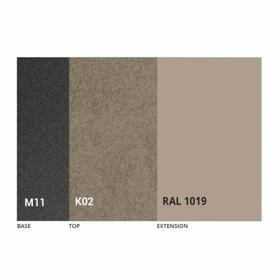 Mesa de comedor extensible a 180 cm en cerámica Made in Italy - Pitagora Viadurini