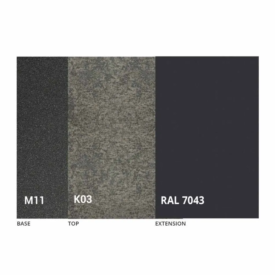 Mesa de comedor extensible a 180 cm en cerámica Made in Italy - Pitagora Viadurini