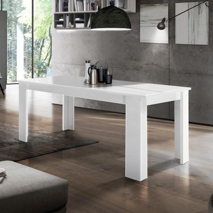 Mesa de Comedor Extensible a 210 cm Diseño en Madera Sostenible - Perro Viadurini