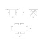 Mesa de Comedor Extensible a 260 cm Moderna Efecto Cemento - Lenova Viadurini