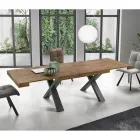 Mesa de Comedor Extensible a 260 cm Efecto Madera Made in Italy - Lenova Viadurini