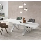 Mesa de Comedor Extensible a 260 cm Efecto Madera Made in Italy - Lenova Viadurini