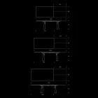 Mesa de Comedor Extensible hasta 298 cm en Melamina Made in Italy - Fedemo Viadurini