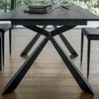 Mesa de Comedor Extensible hasta 298 cm en Melamina Made in Italy - Fedemo Viadurini