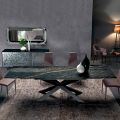 Mesa de comedor extensible hasta 300 cm en Made in Italy Hypermarble - Grotta