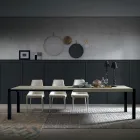 Mesa de Comedor de Metal Extensible a 310 cm Made in Italy - Euclide Viadurini