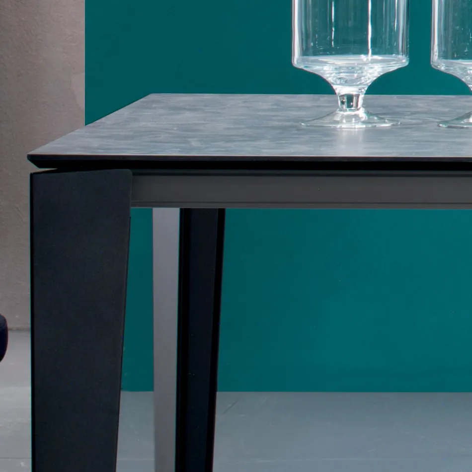 Mesa de Comedor Extensible hasta 325 cm en Laminado Made in Italy - Años Setenta Viadurini