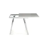 Mesa de comedor plegable extensible en MDF y metal - Arsénico Viadurini