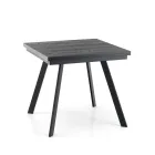 Mesa de comedor plegable extensible en MDF y metal - Arsénico Viadurini