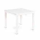 mesa de comedor extensible con tapa de cristal Teo Viadurini