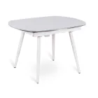 Mesa de comedor extensible con tablero de madera Japan New Viadurini