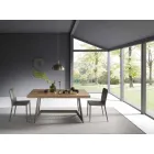 Mesa de comedor extensible hasta 160 cm en madera Made in Italy - Eugenia Viadurini