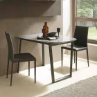 Mesa de comedor extensible hasta 170 cm en cerámica Made in Italy - Tremiti Viadurini