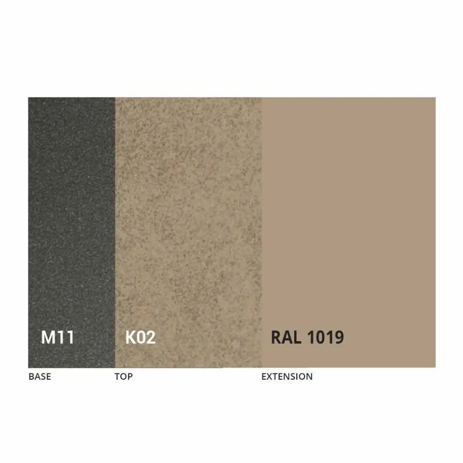 Mesa de comedor extensible hasta 170 cm en cerámica Made in Italy - Tremiti Viadurini