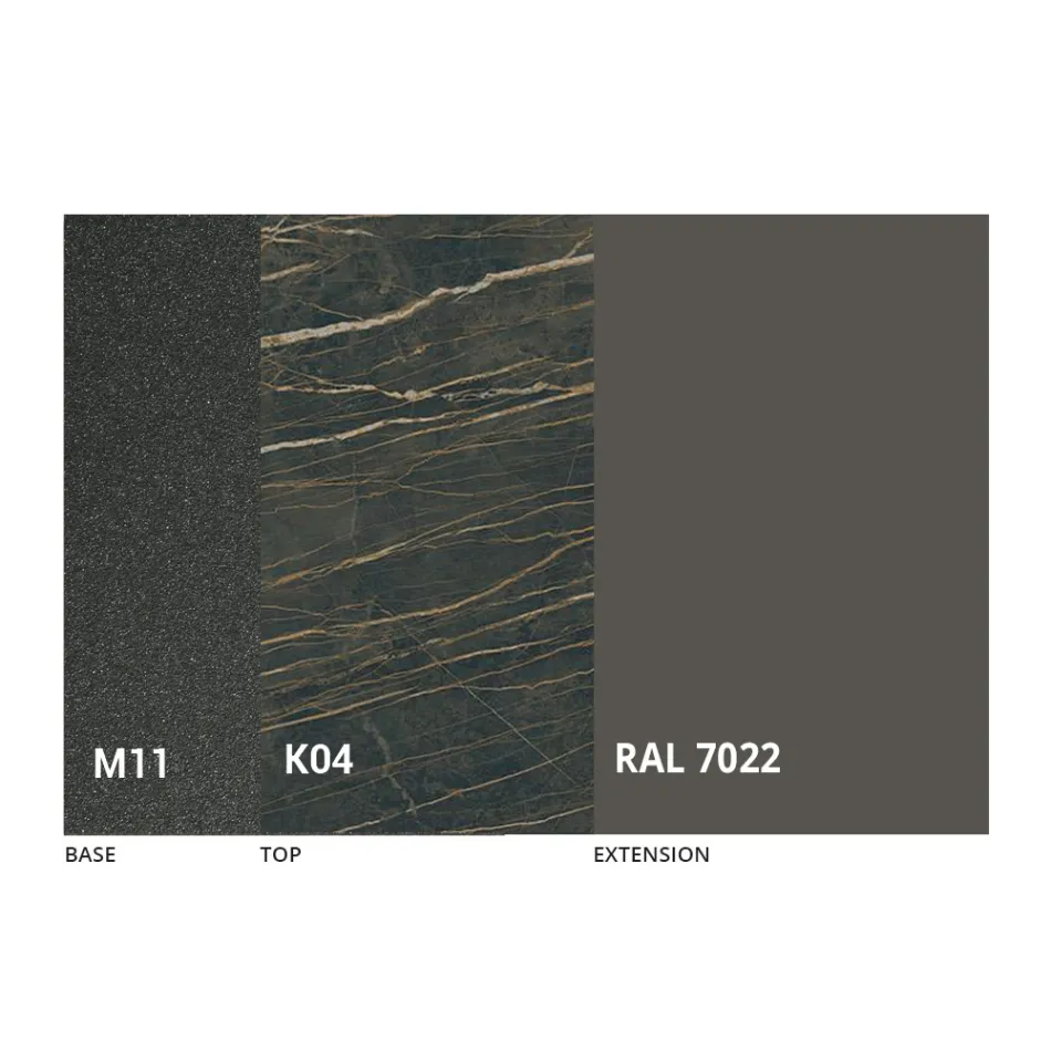 Mesa de comedor extensible hasta 170 cm en cerámica Made in Italy - Tremiti Viadurini