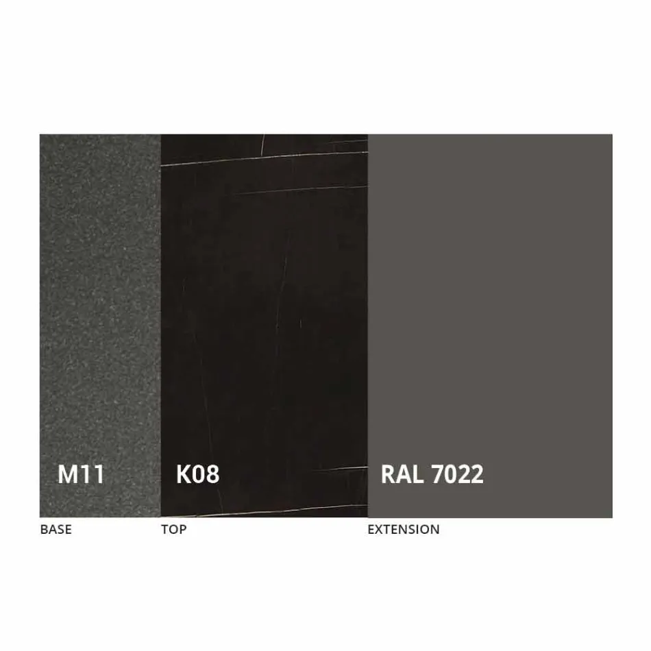 Mesa de comedor extensible hasta 170 cm en cerámica Made in Italy - Tremiti Viadurini