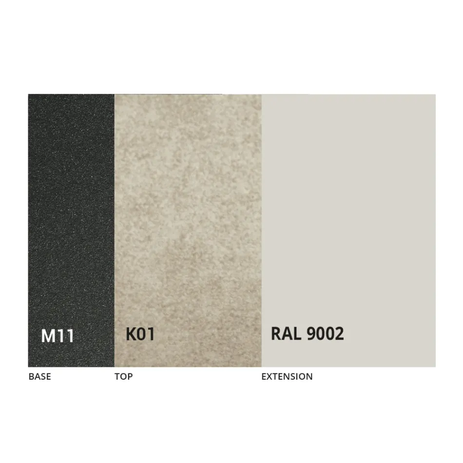 Mesa de comedor extensible hasta 170 cm en cerámica Made in Italy - Tremiti Viadurini