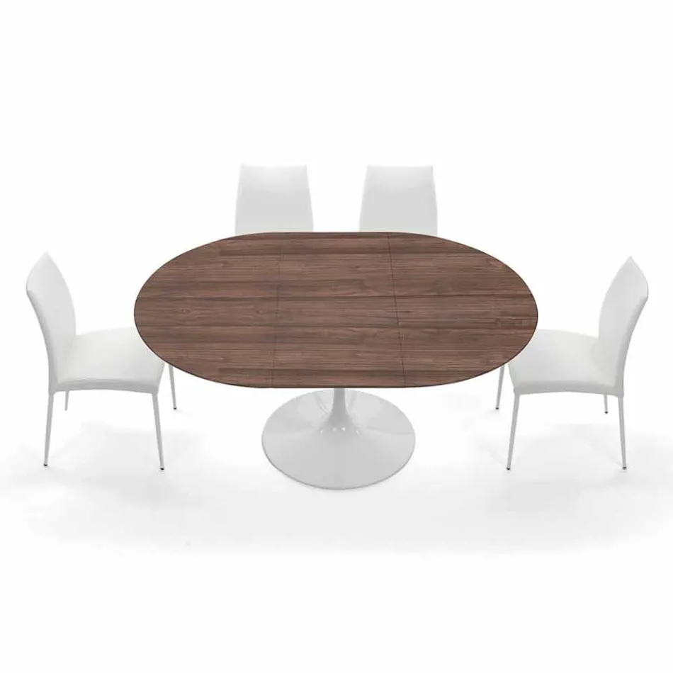 Mesa de Comedor Extensible hasta 170 cm en Laminado Made in Italy - Dollars Viadurini