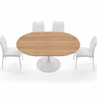 Mesa de Comedor Extensible hasta 170 cm en Laminado Made in Italy - Dollars Viadurini