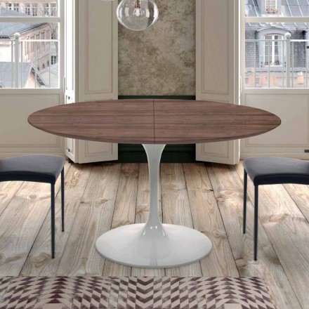 Mesa de Comedor Extensible hasta 170 cm en Laminado Made in Italy - Dollars Viadurini