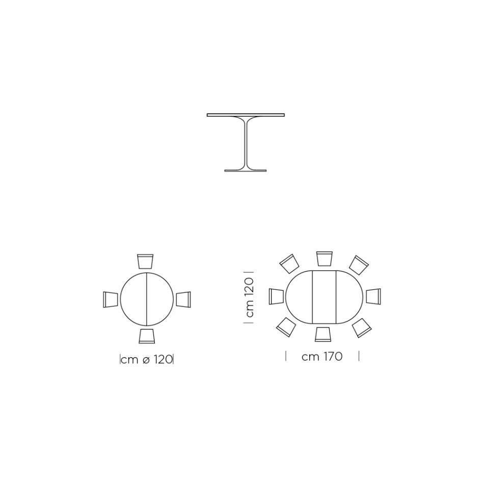 Mesa de Comedor Extensible hasta 170 cm en Madera Made in Italy - Dollars Viadurini
