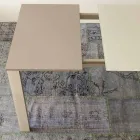 Mesa de comedor extensible hasta 204 cm en cristal Made in Italy - Palladio Viadurini