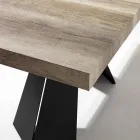 Mesa de comedor extensible hasta 220 cm con tapa de melamina - Amiro Viadurini