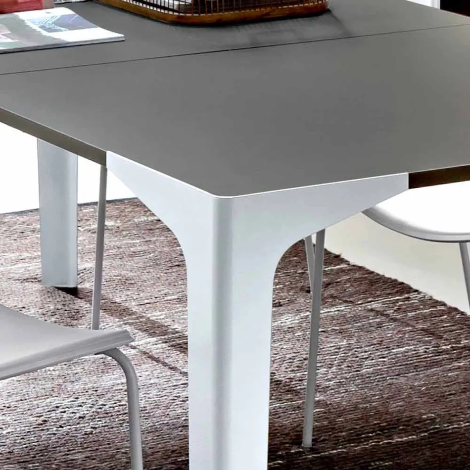 Mesa de comedor extensible hasta 222 cm en Fenix Made in Italy - Vulcano Viadurini