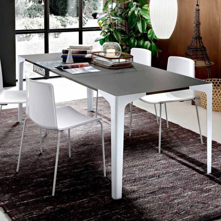 Mesa de comedor extensible hasta 222 cm en Fenix Made in Italy - Vulcano Viadurini