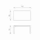 Mesa extensible de roble Ciro de hasta 240 cm Viadurini