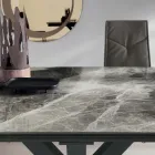Mesa de Comedor Extensible Hasta 240 cm en Gres Porcelánico - Domagnano Viadurini