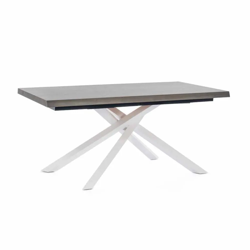 Mesa de comedor extensible hasta 240 cm en madera Made in Italy - Xino Viadurini