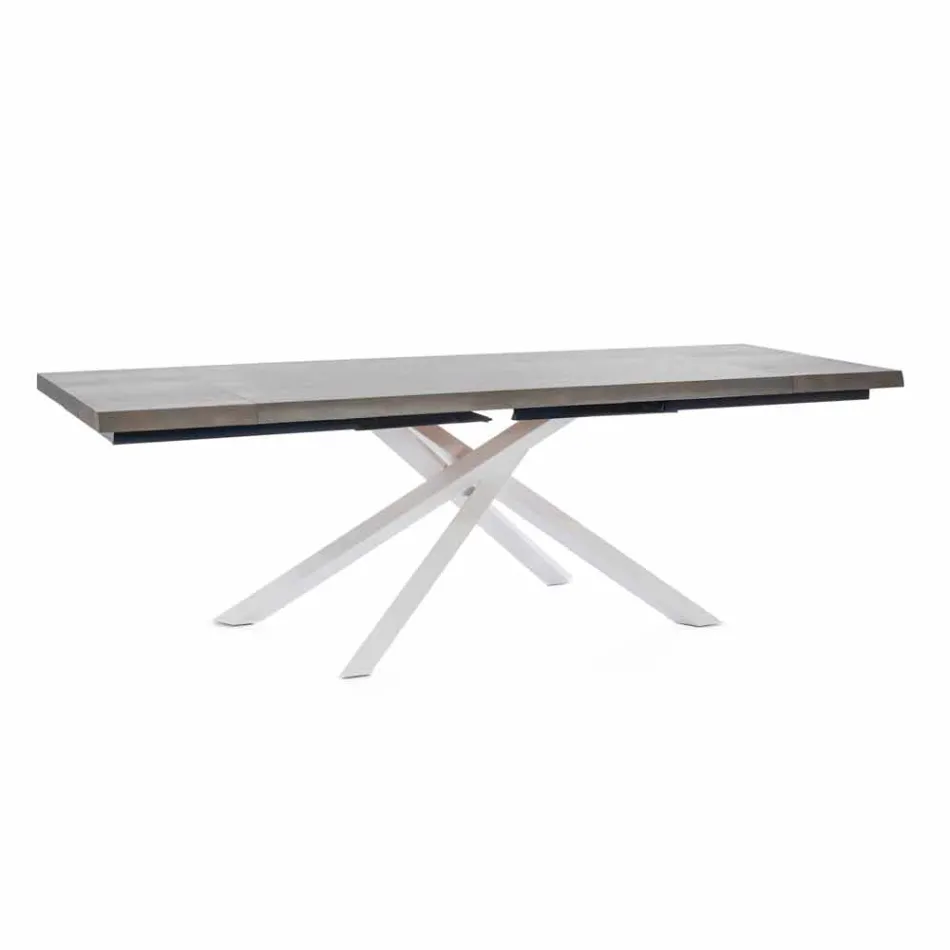 Mesa de comedor extensible hasta 240 cm en madera Made in Italy - Xino Viadurini