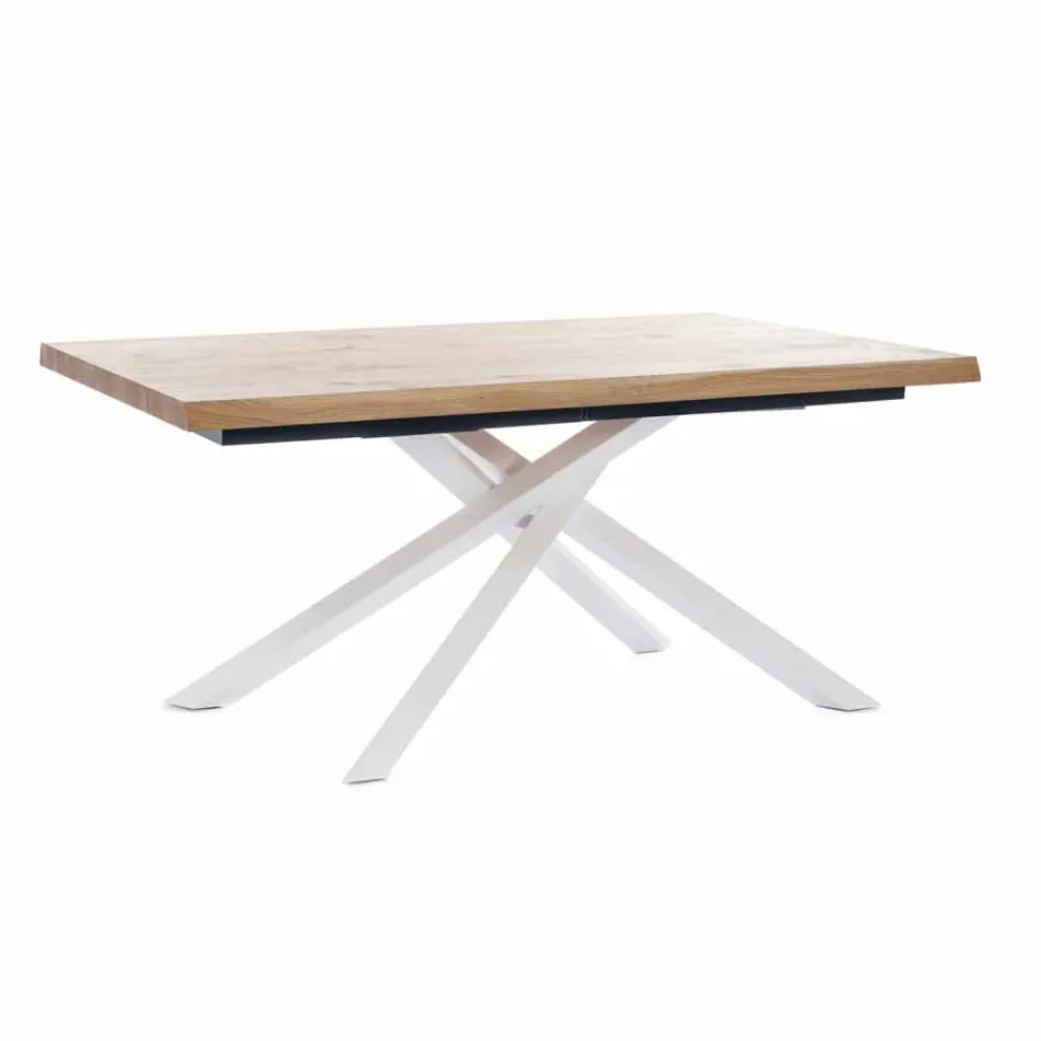 Mesa de comedor extensible hasta 240 cm en madera Made in Italy - Xino Viadurini