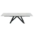 Mesa de comedor extensible hasta 278 cm en Laminam Made in Italy - Settimmio Viadurini