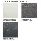 Mesa de comedor extensible hasta 278 cm en Laminam Made in Italy - Settimmio Viadurini