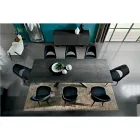 Mesa de comedor extensible hasta 278 cm en Laminam Made in Italy - Settimmio Viadurini