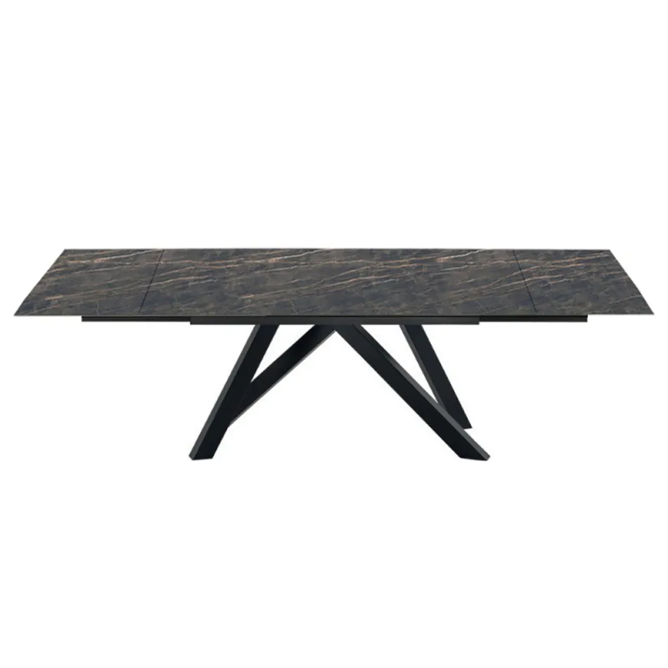 Mesa de comedor extensible hasta 278 cm en Laminam Made in Italy - Settimmio Viadurini