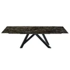 Mesa de comedor extensible hasta 278 cm en Laminam Made in Italy - Settimmio Viadurini