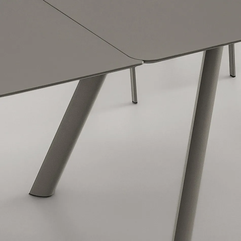 Mesa de Comedor Extensible hasta 280 cm en Fenix Made in Italy - Lingotto Viadurini