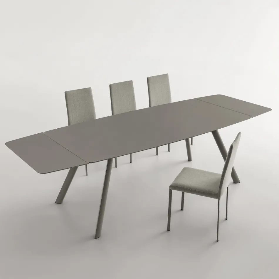 Mesa de Comedor Extensible hasta 280 cm en Fenix Made in Italy - Lingotto Viadurini