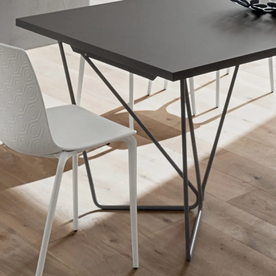 Mesa de comedor extensible hasta 280 cm en Fenix Made in Italy - Eolo Viadurini