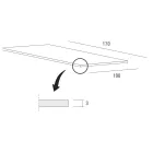 Mesa de comedor extensible hasta 280 cm en Fenix Made in Italy - Eolo Viadurini