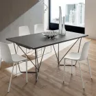 Mesa de comedor extensible hasta 280 cm en Fenix Made in Italy - Eolo Viadurini